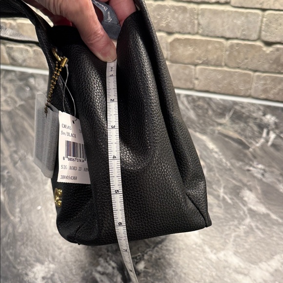 Coach 23 Lana Black Leather Handbag - Picture 8 of 10